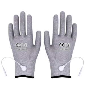 Silver Fiber Massage Conductive Physical Therapy Gloves